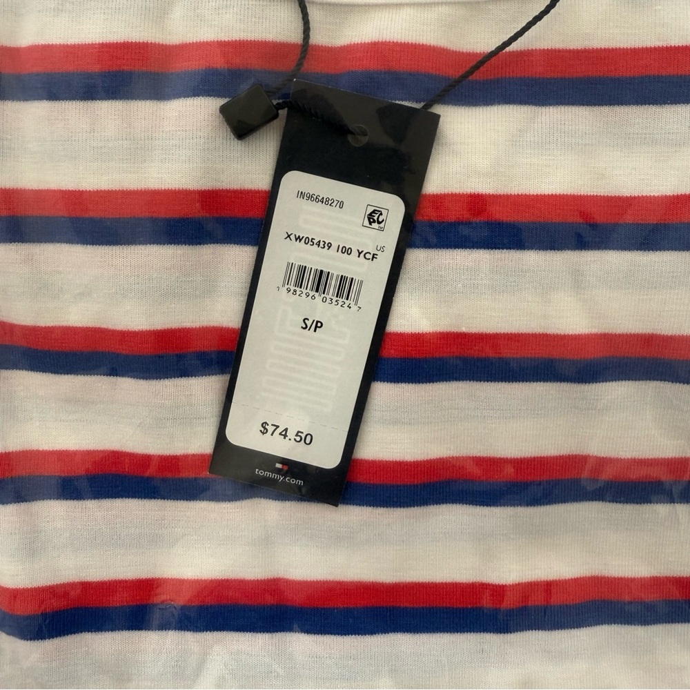 Brand New Tommy Hilfiger Women’s Striped T-Shirt Dress, Size Small, NWT - Picture 5 of 6